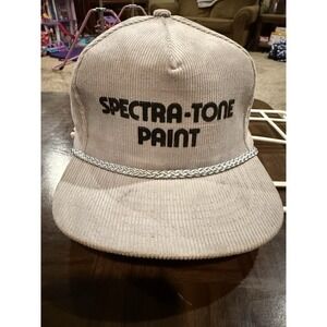Vintage Spectra-Tone Paint Corduroy Rope Hat Wayne Enterprises Oklahoma Promo